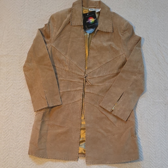 Newport News Tan Suede Coat